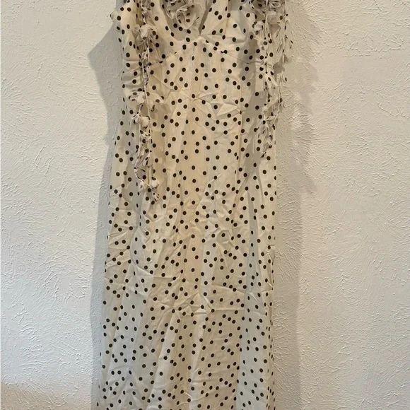Karen Millen Black and White Polka Dot Maxi Dress - Picture 4 of 7